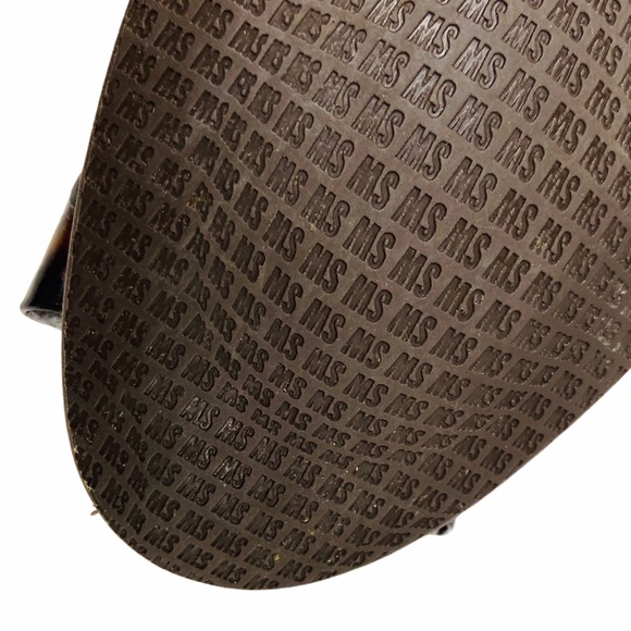 Stuart Weitzman Tortoise Patent Women’s Shoes Caring Brown Demi Wedge Size 6 - Picture 6 of 16